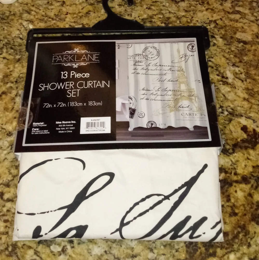 1108 Parklane 13 Piece Shower Curtain Set